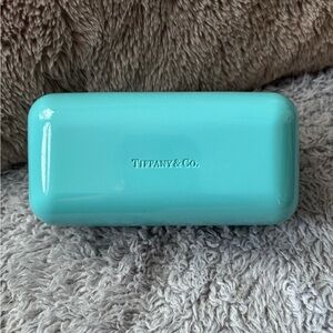 Tiffany & Co. Suede Eyewear Pouch in Beige with Tiffany Blue Accent